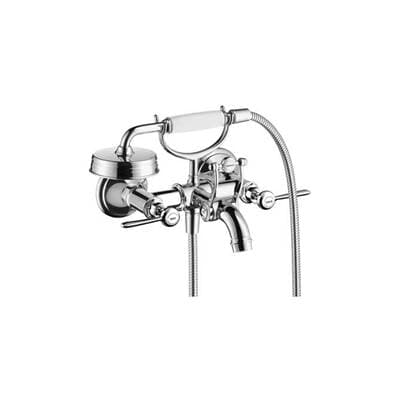 Axor Montreux 2-Handle Wall-mounted Tub Filler with Lever Handles and 1.8 GPM Handshower - Chrome by Axor
