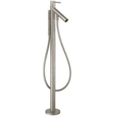 Axor Starck Freestanding Tub Filler Trim with 1.75 GPM Handshower - Brushed Nickel by Axor