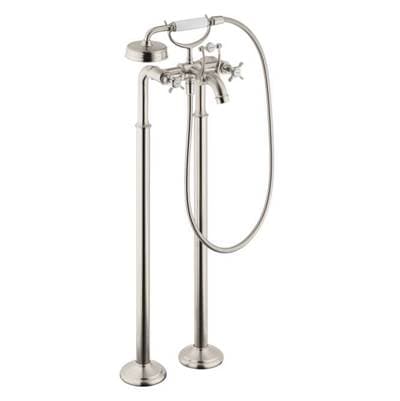 Axor Montreux 2-Handle Freestanding Tub Filler Trim with Cross Handles and 1.8 GPM Handshower in... by Axor