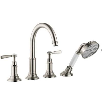 Axor Montreux 4-Hole Roman Tub Set Trim with Lever Handles and 1.8 GPM Handshower - Brushed... by Axor