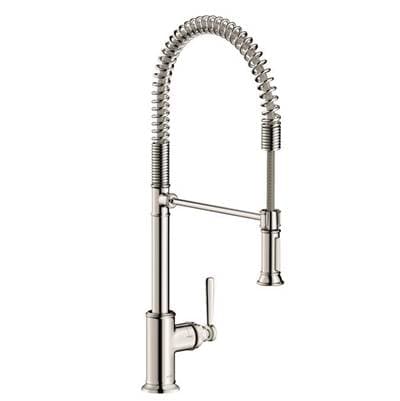 Axor Montreux Semi-pro Kitchen Faucet 2-Spray, 1.75 GPM - Polished Nickel by Axor