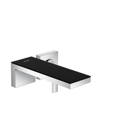 Axor Myedition Wall-mounted Single-handle Faucet Trim, 1.2 GPM in Chrome / Black Glass - Chrome...