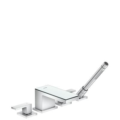 Axor Myedition 4-Hole Roman Tub Set Trim with 1.75 GPM Handshower in Chrome / Mirror Glass -... by Axor