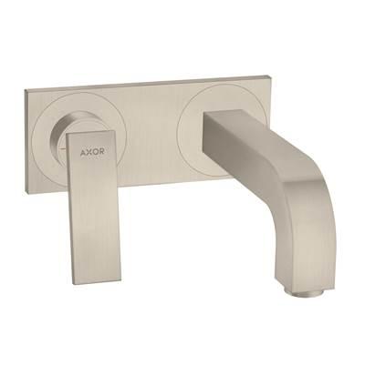 AXOR Citterio Wall-Mounted Single-Handle Faucet Trim with Base Plate, 1.2 GPM in Brushed Nickel