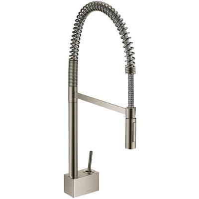 Axor Starck Semi-pro Kitchen Faucet 2-Spray, 1.75 GPM - Steel Optic by Axor