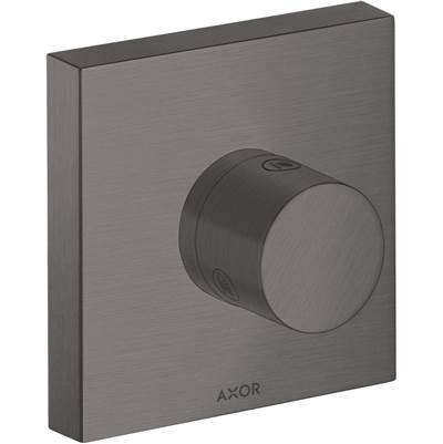 AXOR ShowerSolutions Diverter Trim Trio/Quattro 5'' x 5'' in Brushed Black Chrome