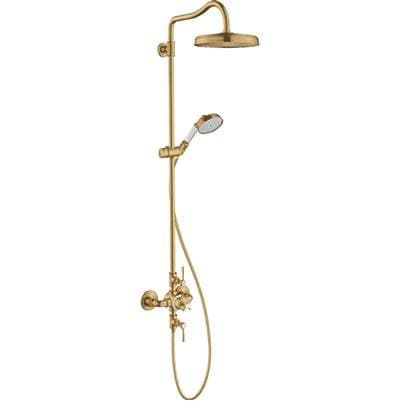 Axor Montreux Showerpipe 240 1-Jet, 1.8 GPM - Brushed Gold Optic