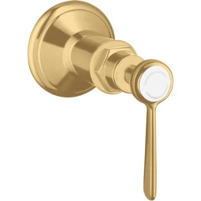 AXOR Montreux Volume Control Trim with Lever Handle in Brushed Gold Optic by Axor