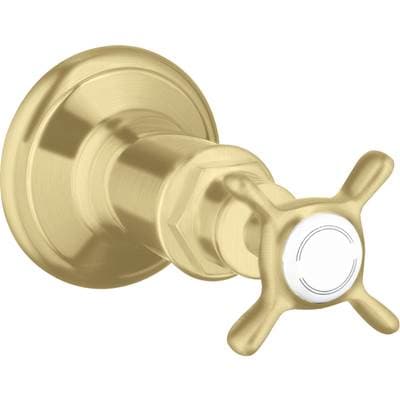Axor Montreux Volume Control Trim with Cross Handle - Brushed Gold Optic by Axor