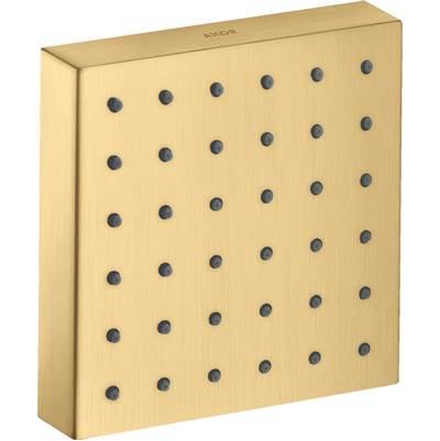 AXOR ShowerSolutions Shower Module 5'' x 5'' Square in Brushed Gold Optic