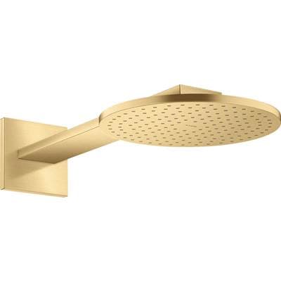 Axor Showersolutions Showerhead 250 2- Jet with Showerarm Trim, 2.5 GPM - Brushed Gold Optic