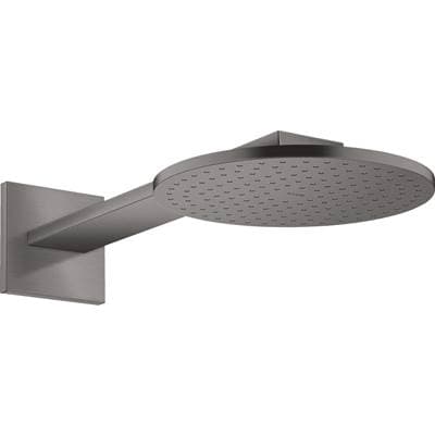 Axor Showersolutions Showerhead 250 2- Jet with Showerarm Trim, 2.5 GPM - Brushed Black Chrome by Axor