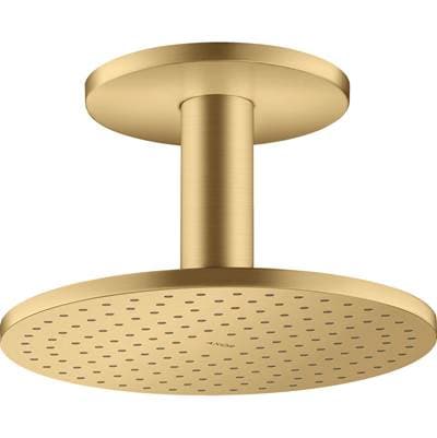Axor Showersolutions Showerhead 250 2-Jet Ceiling Connection, 2.5 GPM - Brushed Gold Optic
