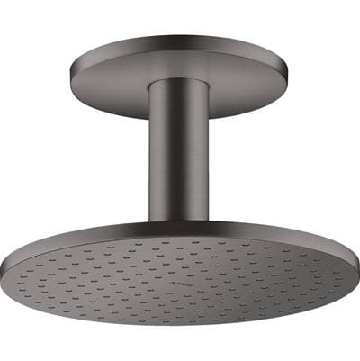 Axor Showersolutions Showerhead 250 2-Jet Ceiling Connection, 2.5 GPM - Brushed Black Chrome