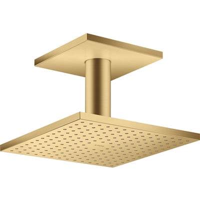 Axor Showersolutions Showerhead 250 Square 2-Jet Ceiling Connection, 1.75 GPM - Brushed Gold...