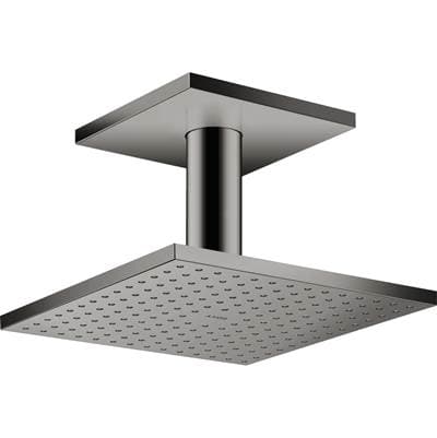 Axor Showersolutions Showerhead 250 Square 2-Jet Ceiling Connection, 1.75 GPM - Polished Black...