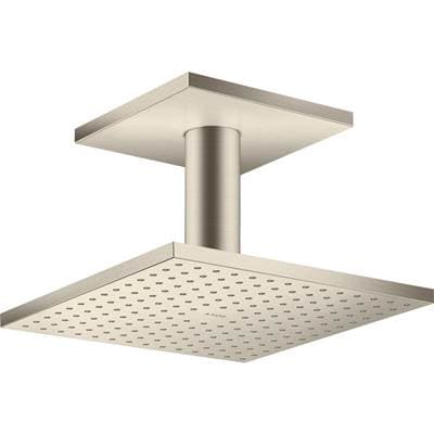 Axor Showersolutions Showerhead 250 Square 2-Jet Ceiling Connection, 1.75 GPM - Brushed Nickel by Axor