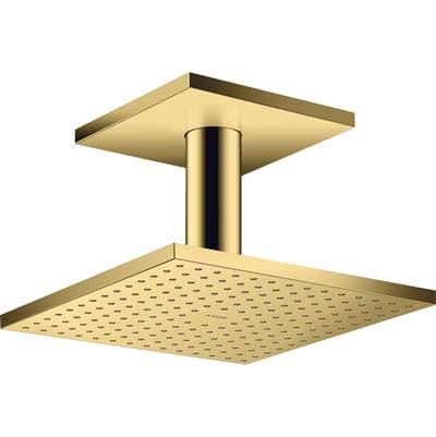 Axor Showersolutions Showerhead 250 Square 2-Jet Ceiling Connection, 1.75 GPM - Polished Gold...