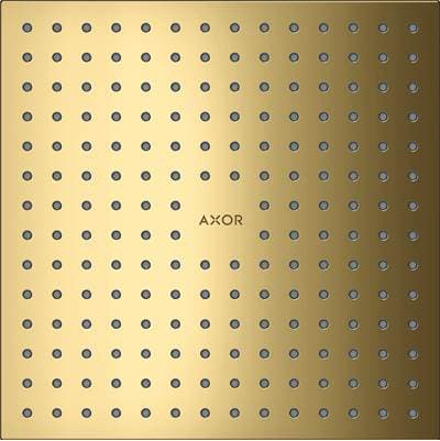 Axor Showersolutions Showerhead 250 Square 2-Jet, 1.75 GPM - Polished Gold Optic by Axor
