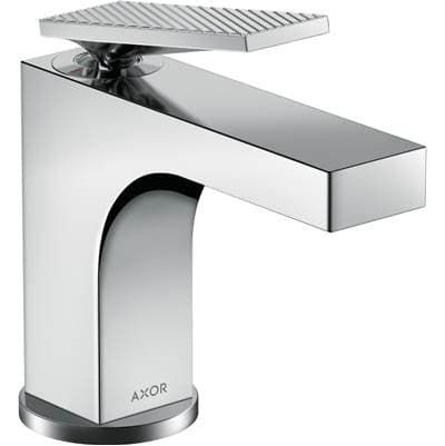Axor Citterio Single-hole Faucet 90 with Pop-up Drain- Rhombic Cut, 1.2 GPM in - Chrome