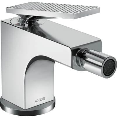 Axor Citterio Single-hole Bidet Faucet with Pop-up Drain- Rhombic Cut, 1.5 GPM - Chrome by Axor