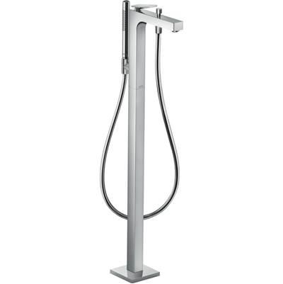 AXOR Citterio Freestanding Tub Filler Trim with 1.75 GPM Handshower- Rhombic Cut in Chrome by Axor