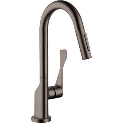 Axor Citterio Prep Kitchen Faucet 2-Spray Pull-down, 1.75 GPM - Brushed Black Chrome by Axor