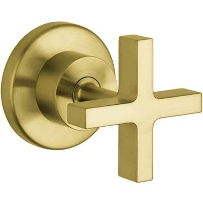 AXOR Citterio Volume Control Trim with Cross Handle in Brushed Gold Optic by Axor