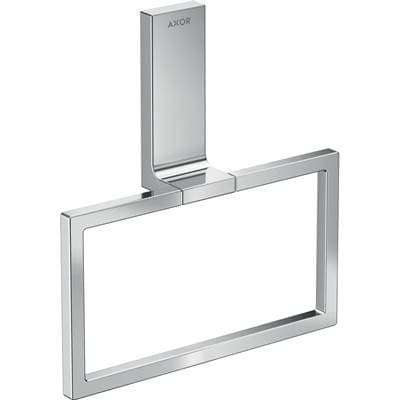 Axor Universal Rectangular Towel Ring - Chrome by Axor