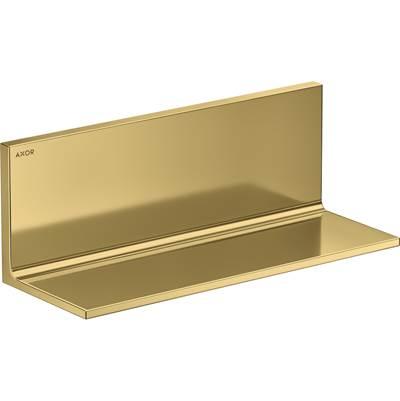 AXOR Universal Rectangular  Shelf, 12'' in Polished Gold Optic
