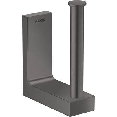 AXOR Universal Rectangular  Spare Roll Holder in Brushed Black Chrome