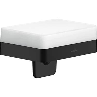 Axor Universal Softsquare Soap Dispenser with Shelf - Matte Black by Axor