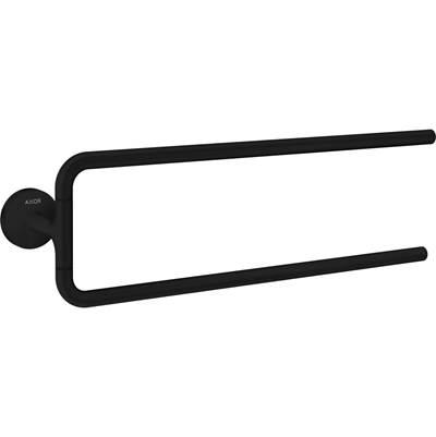 AXOR Universal Circular Double Towel Bar, 20'' in Matte Black