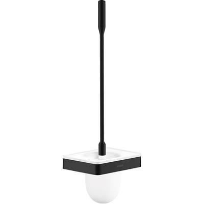 AXOR Universal SoftSquare Toilet Brush with Holder, Wall-Mounted in Matte Black by Axor