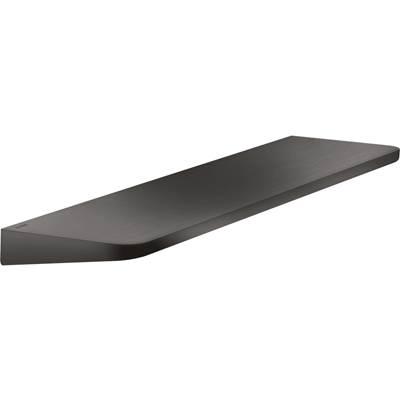 AXOR Universal Circular Shelf, 16'' in Brushed Black Chrome