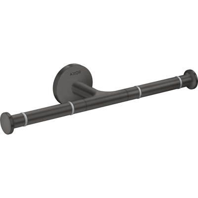 AXOR Universal Circular Double Toilet Paper Holder in Brushed Black Chrome