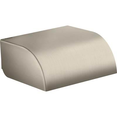 AXOR Universal Circular Roll Holder with Cover in Brushed Nickel by Axor
