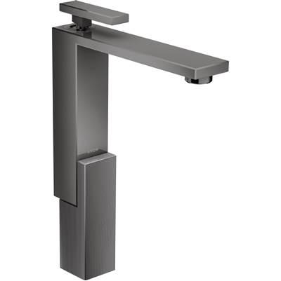 AXOR Edge Single-Hole Faucet 280 - Diamond Cut, 1.2 GPM in Polished Black Chrome by Axor