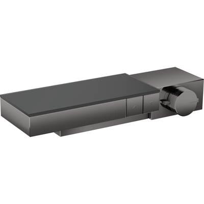 AXOR Edge Thermostatic Trim for Exposed Installation for 2 Functions - Diamond Cut in Polished Black Chrome by Axor