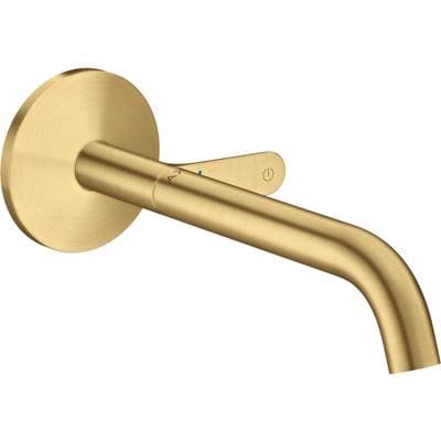 Axor ONE Wall-mounted Single-handle Faucet Select, 1.2 GPM - Brushed Gold Optic
