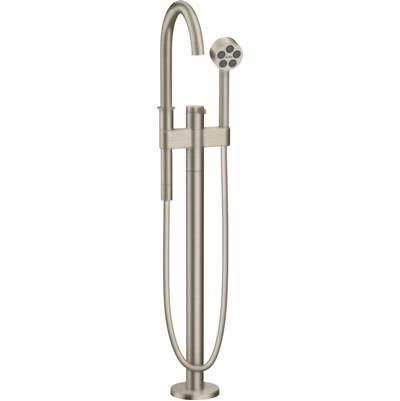 AXOR ONE Freestanding Tub Filler Trim with 1.75 GPM Handshower in Brushed Nickel