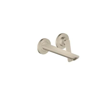 Axor Citterio C Wall-mounted Single-handle Faucet- Cubic Cut, 1.2 GPM - Brushed Nickel by Axor