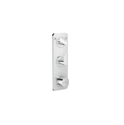 Axor Citterio C Thermostatic Module Trim 15'' X 5'' for 2 Functions - Chrome by Axor