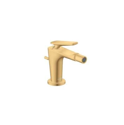 Axor Citterio C Single-hole Bidet with Pop-up Drain - Brushed Gold Optic by Axor
