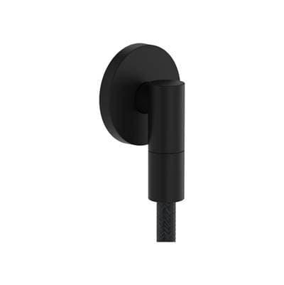 Axor Showersolutions Wall Outlet Round with Check Valves - Matte Black