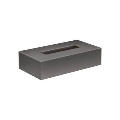 AXOR Universal Circular Tissue Box in Brushed Black Chrome by Axor