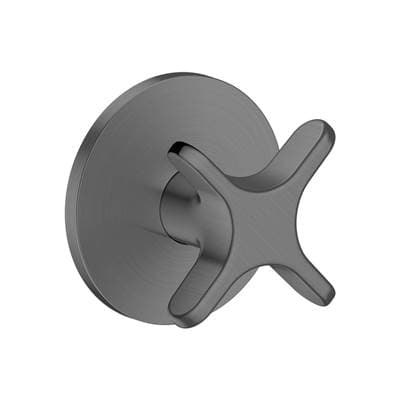 Axor One Volume Control, Cross Handle - Brushed Black Chrome by Axor