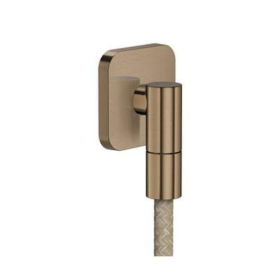 Axor Showersolutions Wall Outlet Softsquare with Check Valves - Brushed Bronze