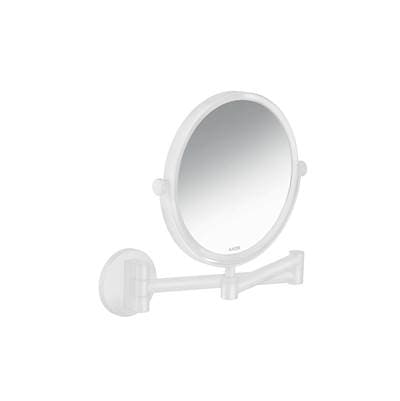 Axor Universal Circular Shaving Mirror in - Matte White by Axor