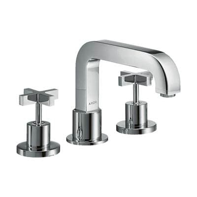 Axor Citterio 3-Hole Roman Tub Set Trim- Cross Handles - Chrome by Axor